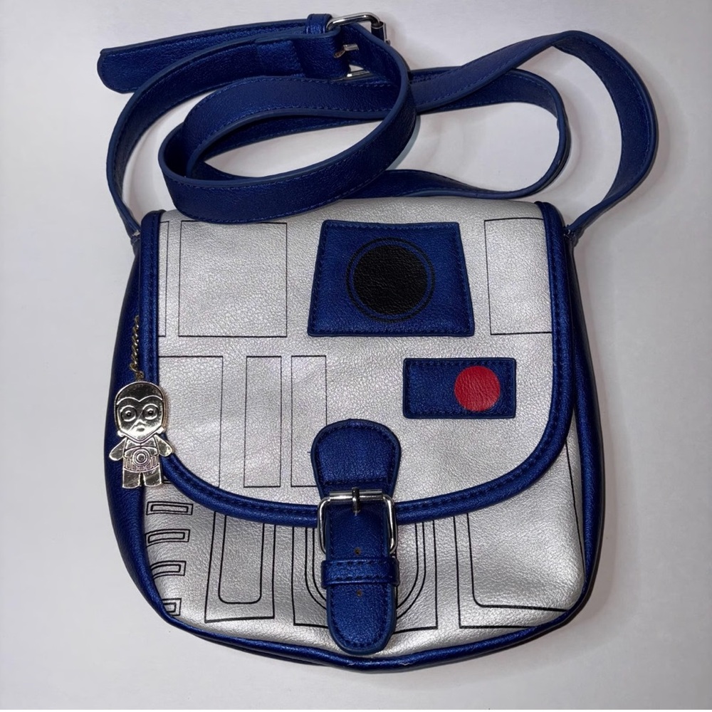 Star Wars Lucas Films Shoulder Bag R2D2 Crossbody C-3PO Charm NWOT
